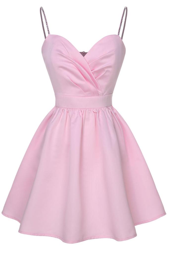 Flowering Girl Women Satin Ruffle Hem Mini Dress