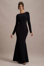 Flowering Girl Women Jersey Bow Backless Midi Dress