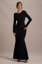 Flowering Girl Women Jersey Bow Backless Midi Dress