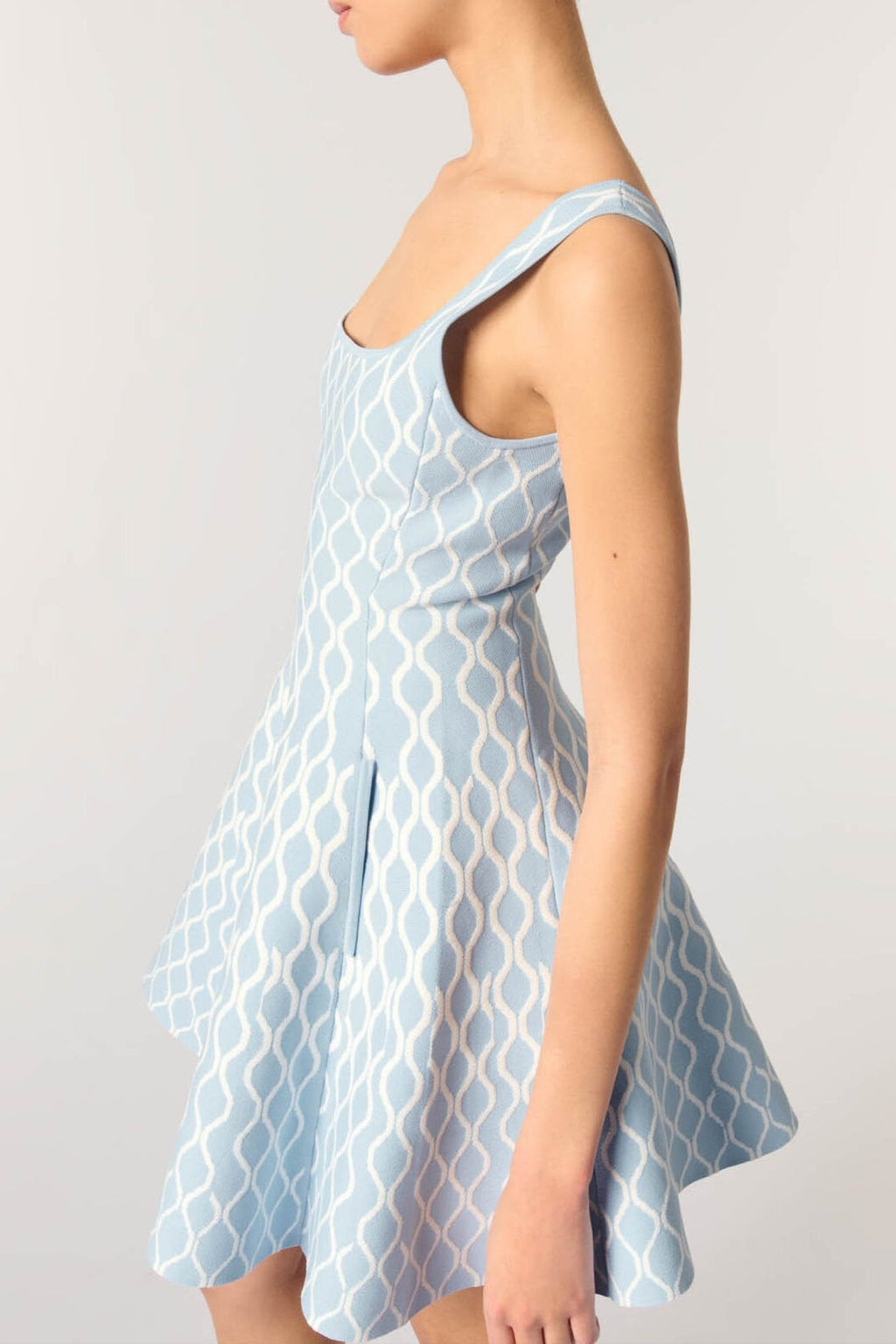 Flowering Girl Women Hélène Patterned-Jacquard Sleeveless Mini Dress