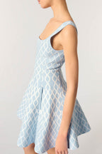 Flowering Girl Women Hélène Patterned-Jacquard Sleeveless Mini Dress