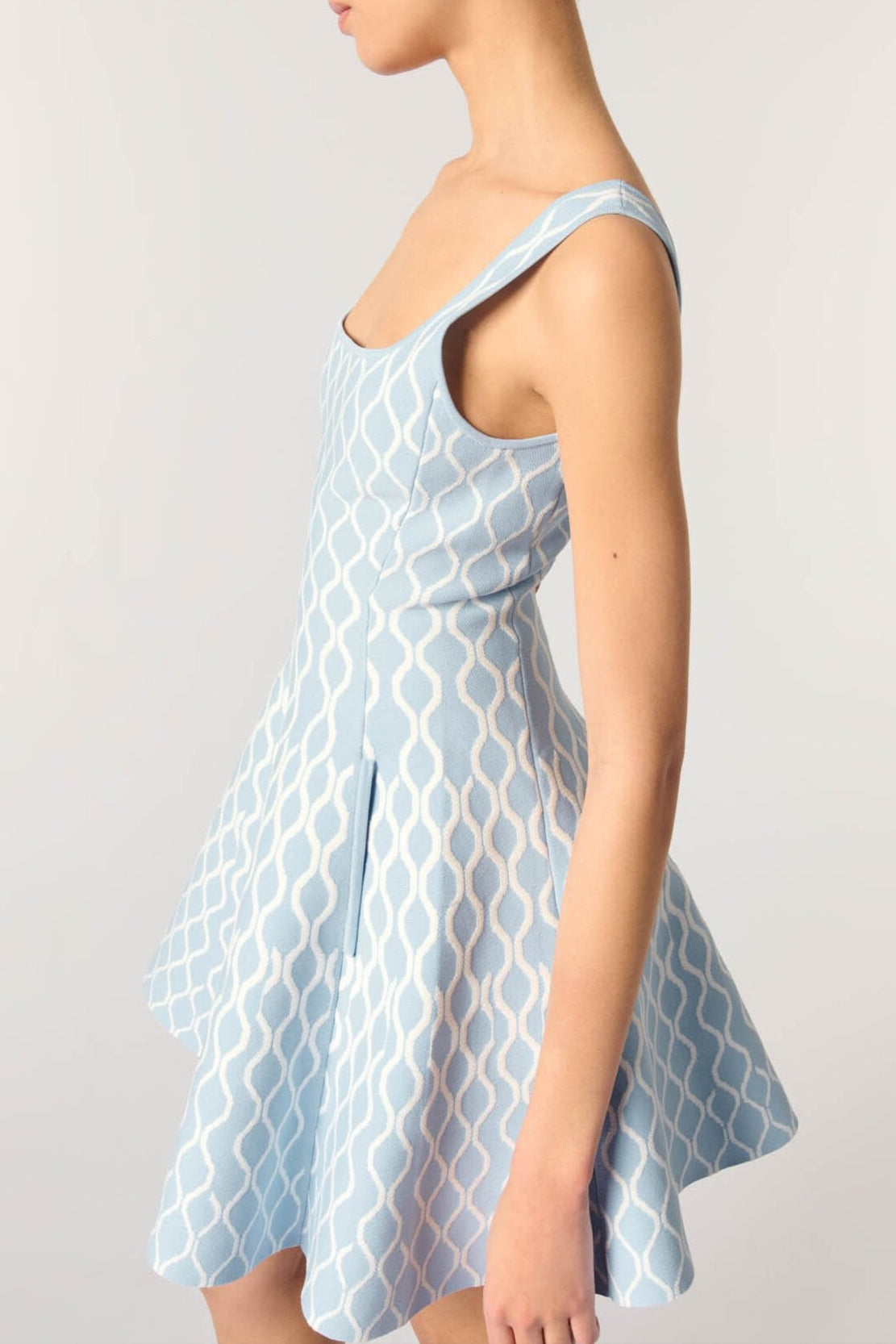 Flowering Girl Women Hélène Patterned-Jacquard Sleeveless Mini Dress
