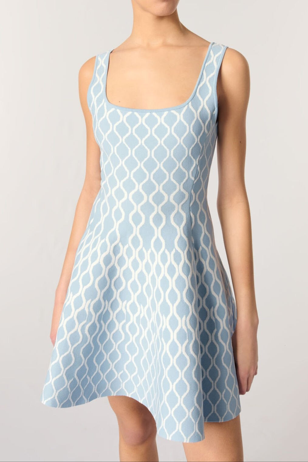 Flowering Girl Women Hélène Patterned-Jacquard Sleeveless Mini Dress