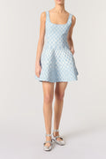 Flowering Girl Women Hélène Patterned-Jacquard Sleeveless Mini Dress