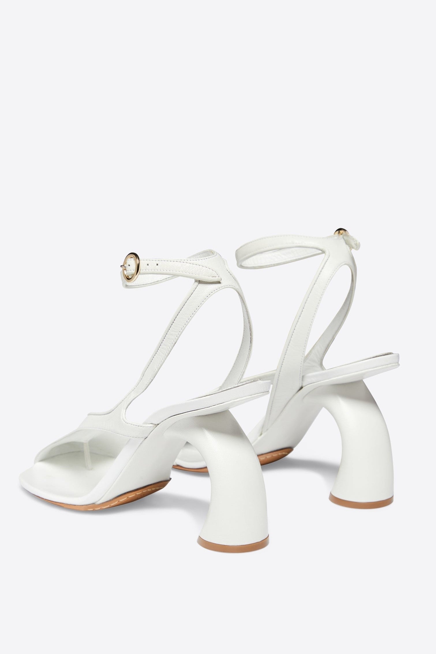 Flowering Girl Women Janelle Cutout Heeled Sandals - White