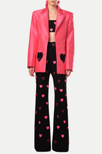 Flowering Girl Women Jawel Heart Sequin Two Piece Set