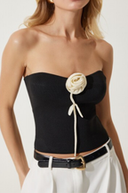 Flowering Girl Women Jayda Flower Strapless Top