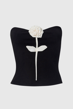 Flowering Girl Women Jayda Flower Strapless Top