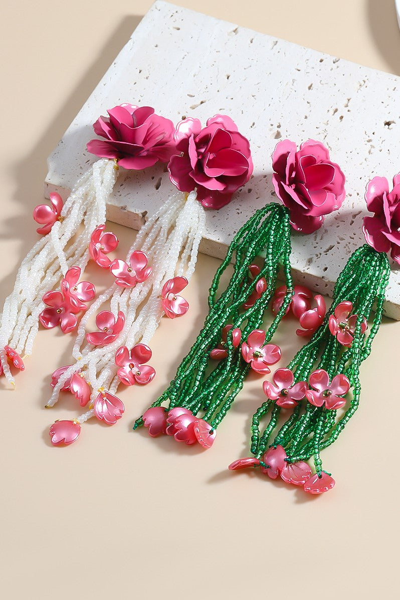 Flowering Girl Women Jocelyn Floral Bead Earrings