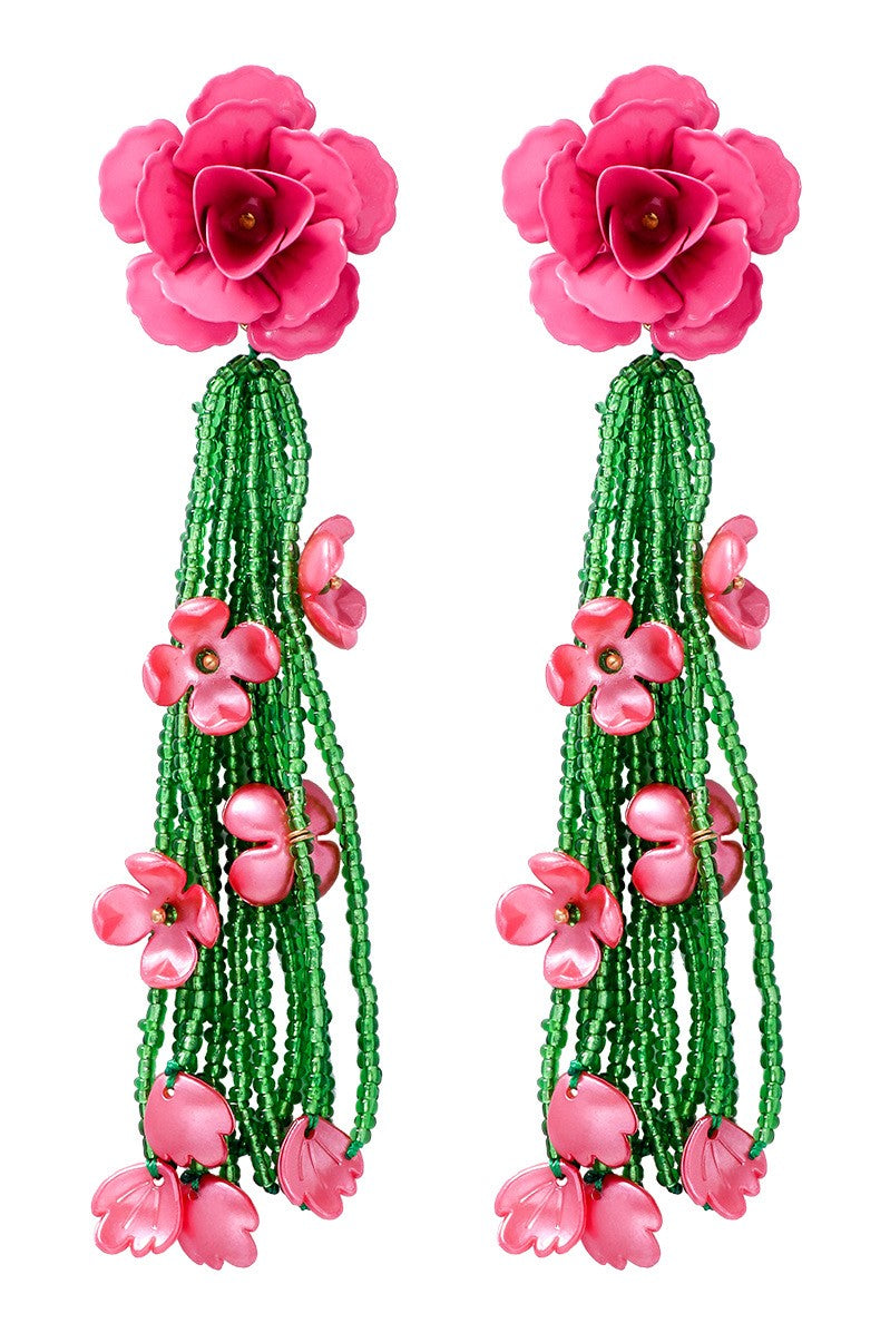 Flowering Girl Women Jocelyn Floral Bead Earrings