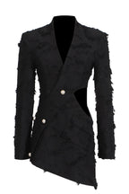 Flowering Girl Women Jovie Fringe Cutout Asymmetric Blazer