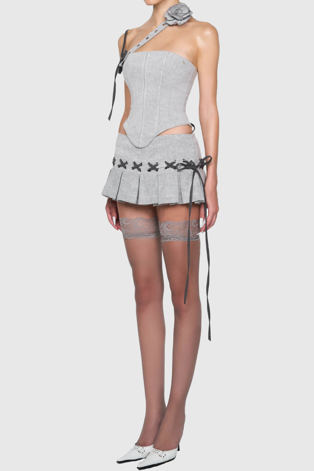 Flowering Girl Women Julianna Floral Lace Up Set