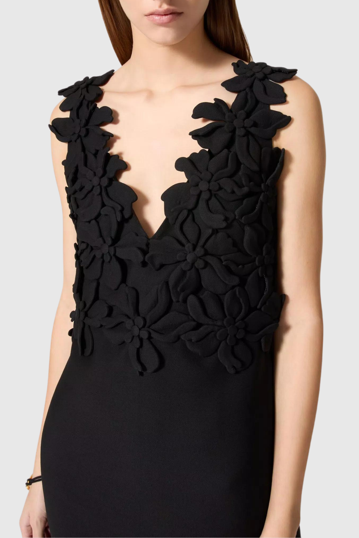 Flowering Girl Women Juliete Floral Plunge Sleeveless Mini Dress