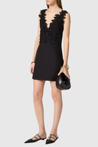 Flowering Girl Women Juliete Floral Plunge Sleeveless Mini Dress
