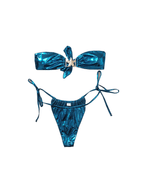 Flowering Girl Women Jupiter Starfish Metallic Bikini Two Piece Set