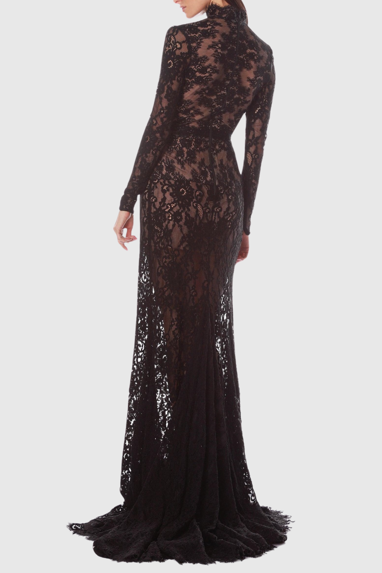 Flowering Girl Women Juselius Lace Cutout Maxi Dress - Black