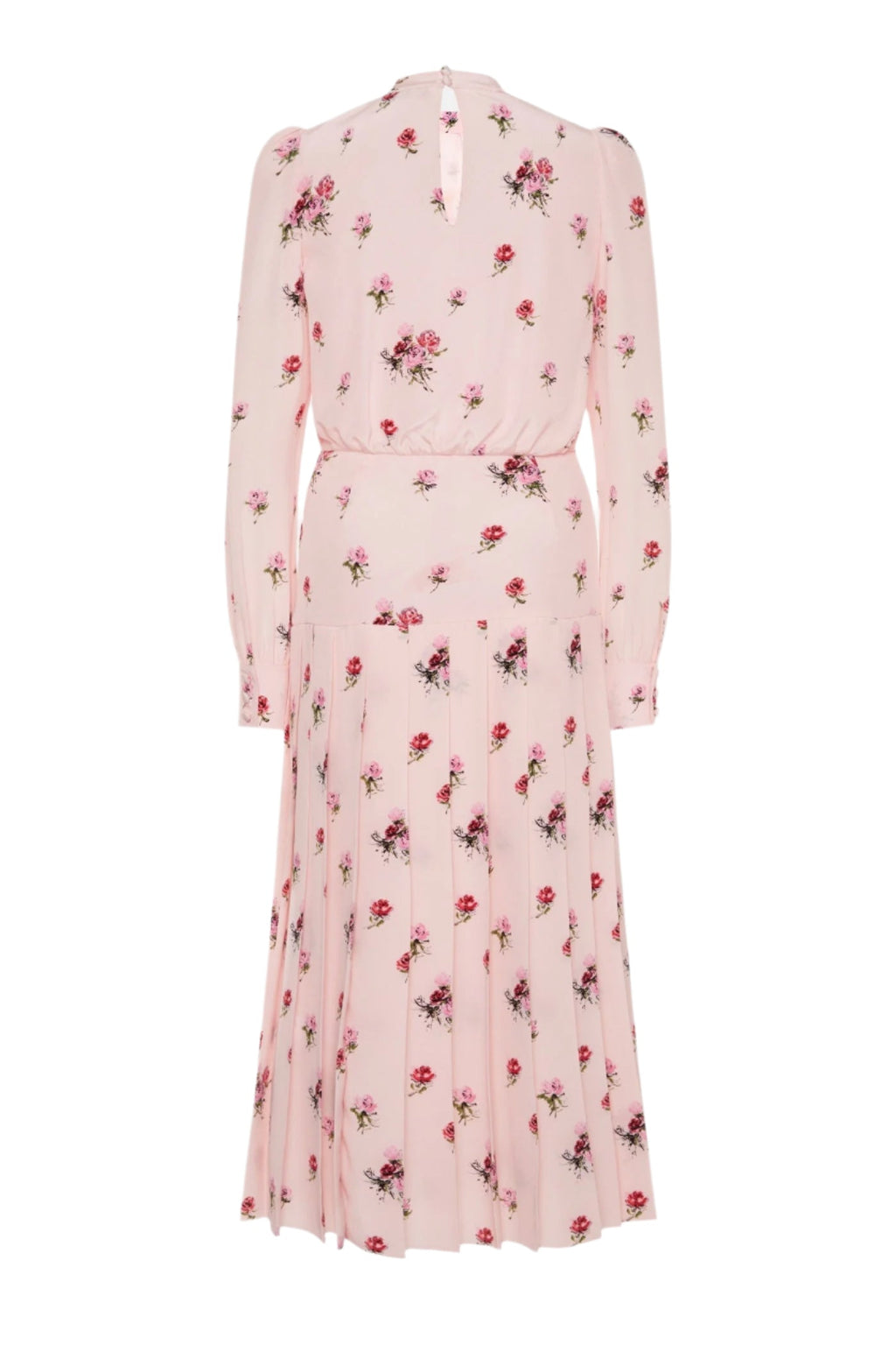 Flowering Girl Women Jutalak Rose Print Pleated Midi Dress
