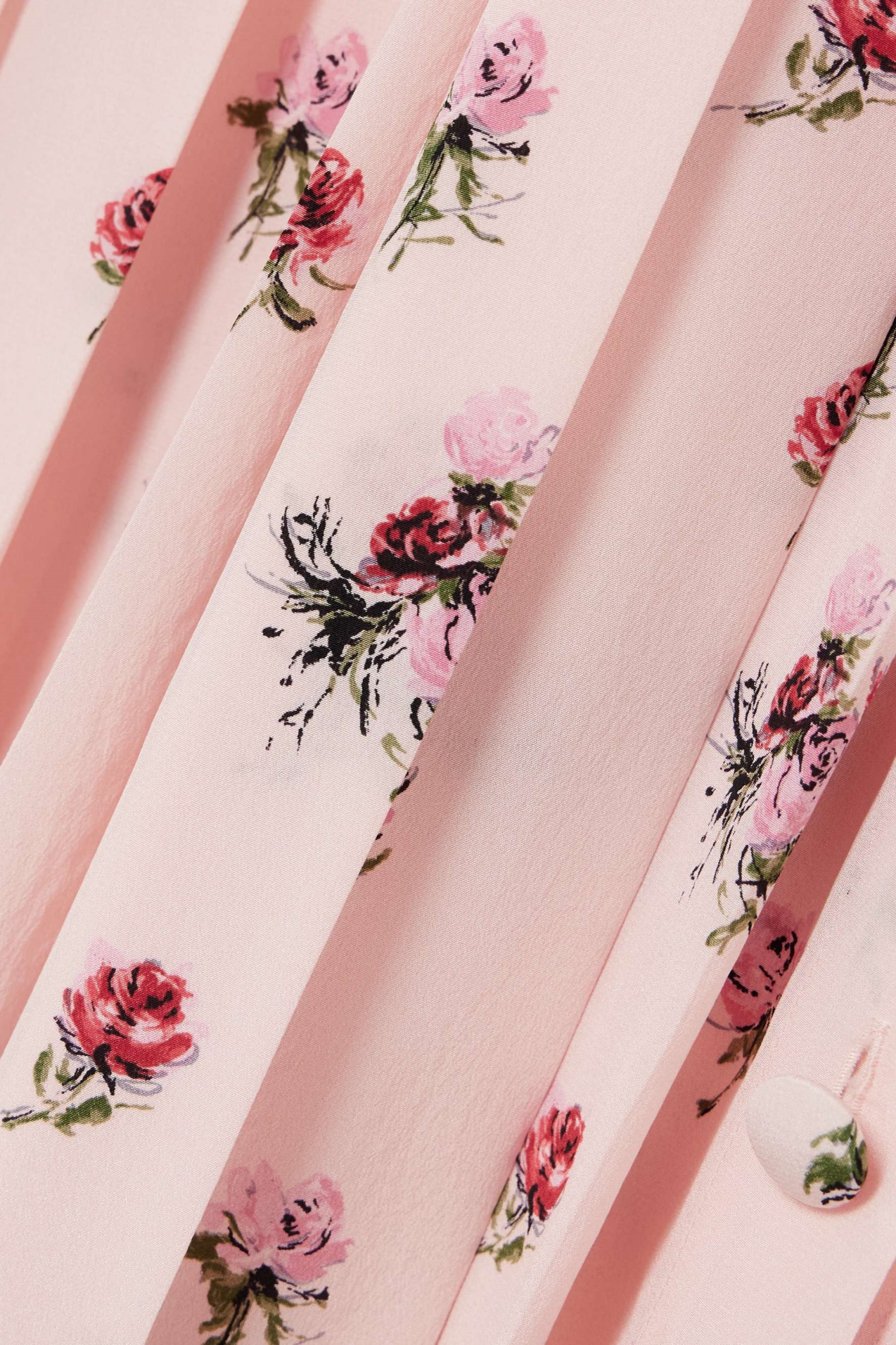 Flowering Girl Women Jutalak Rose Print Pleated Midi Dress