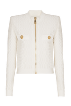 Kabin Crocodile Knit Top - White