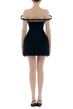 Kassiani Off Shoulder Mini Dress - Black