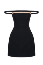 Kassiani Off Shoulder Mini Dress - Black