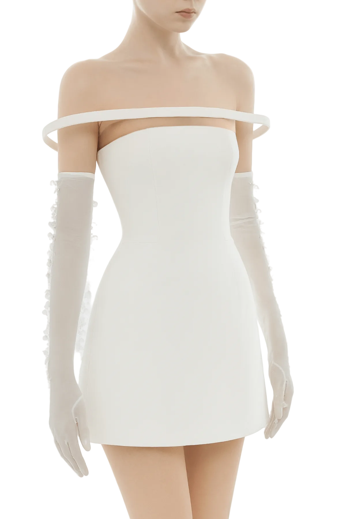 Flowering Girl Women Kassiani Off Shoulder Mini Dress - White