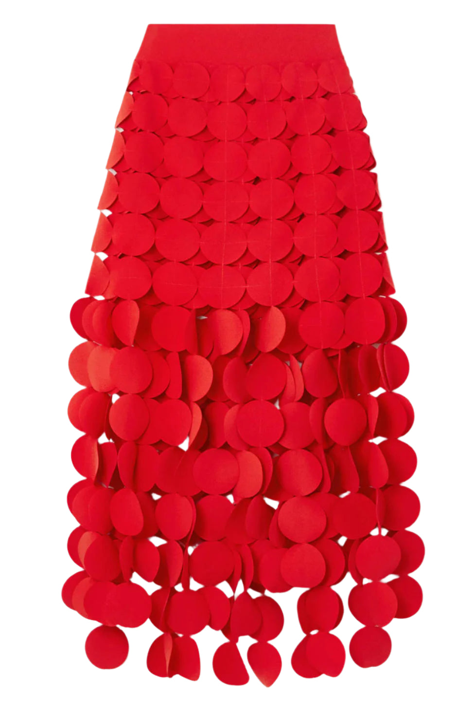 Flowering Girl Women Katelyn Fringe Midi Skirt - Red