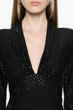 Flowering Girl Women Kawhi Rhinestone Embellished Mini Dress