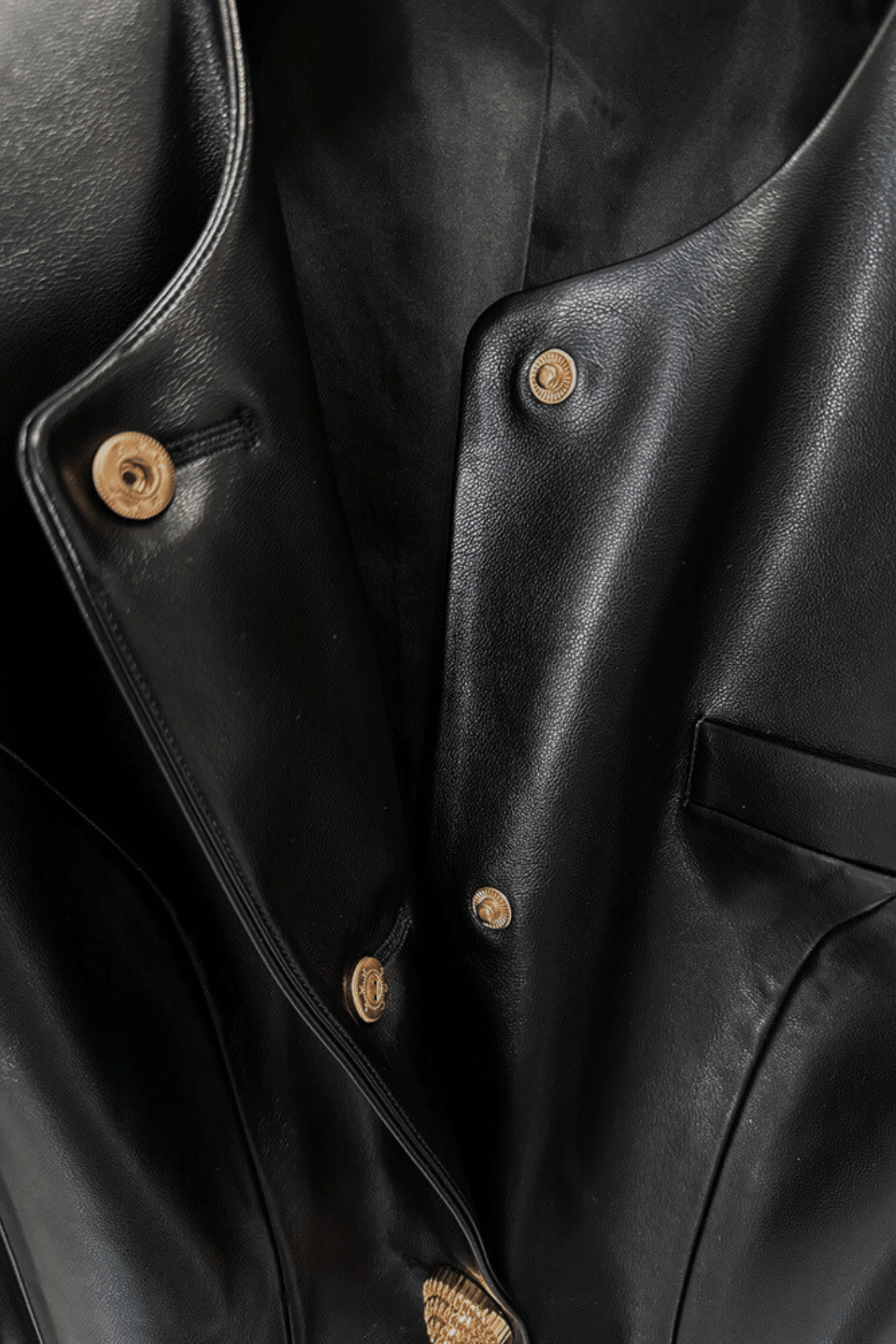 Flowering Girl Women Kester Leather Buttoned Jacket