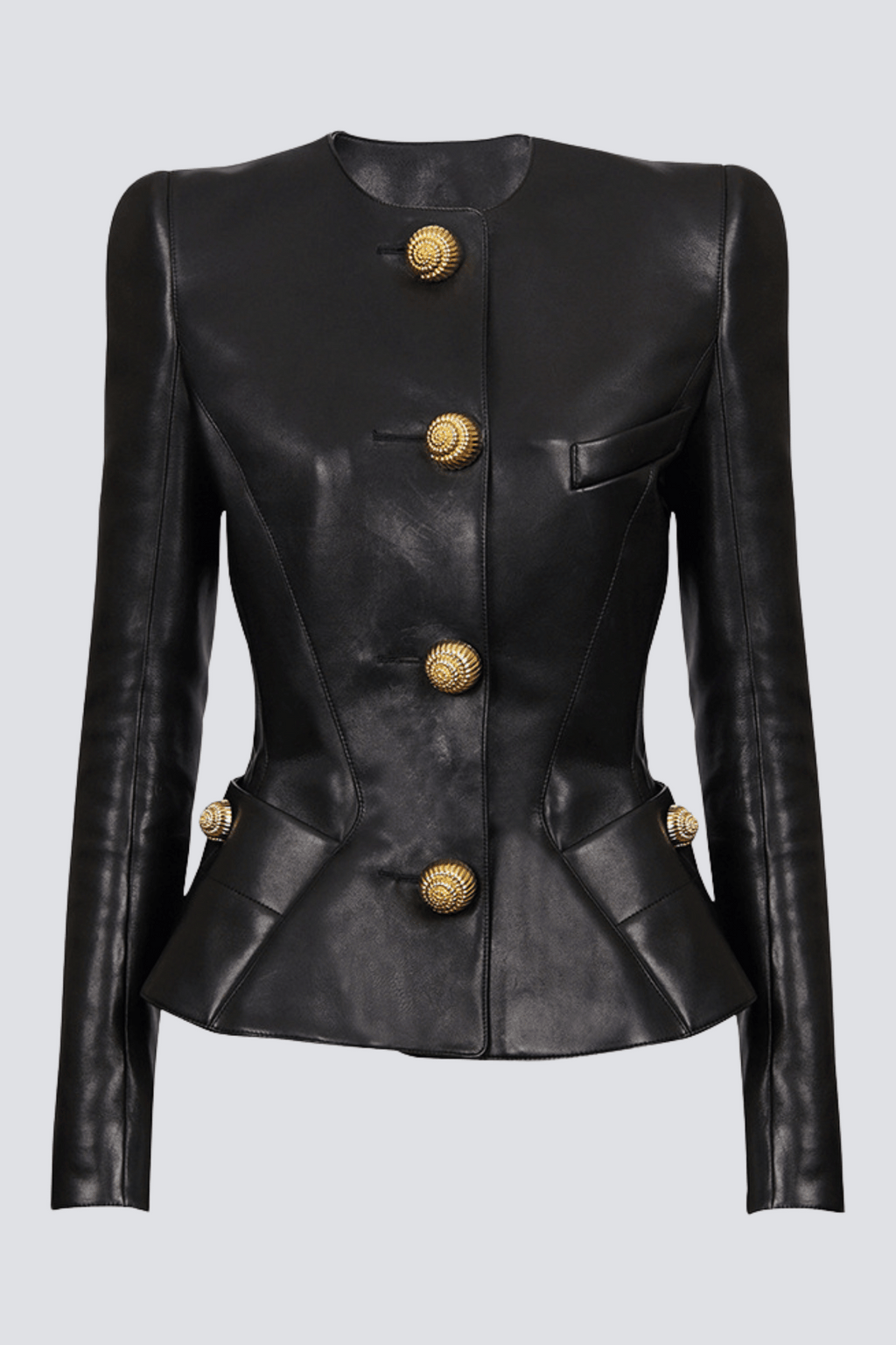 Flowering Girl Women Kester Leather Buttoned Jacket