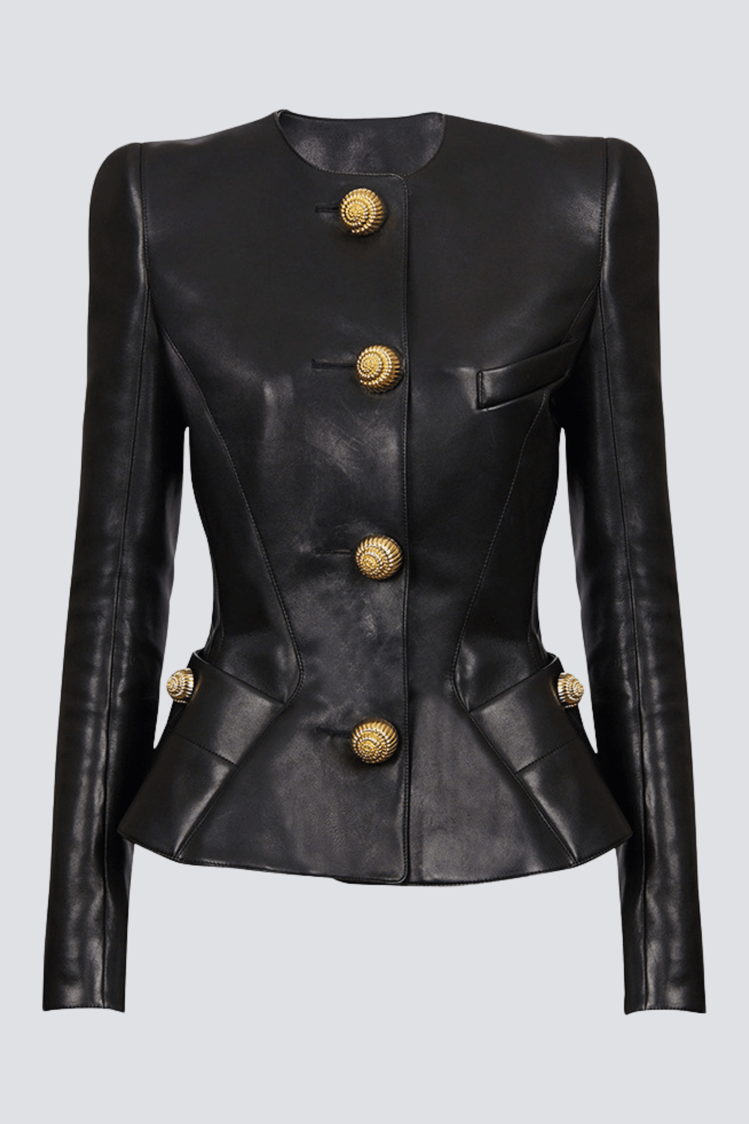 Flowering Girl Women Kester Leather Buttoned Jacket