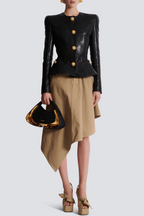 Flowering Girl Women Kester Leather Buttoned Jacket