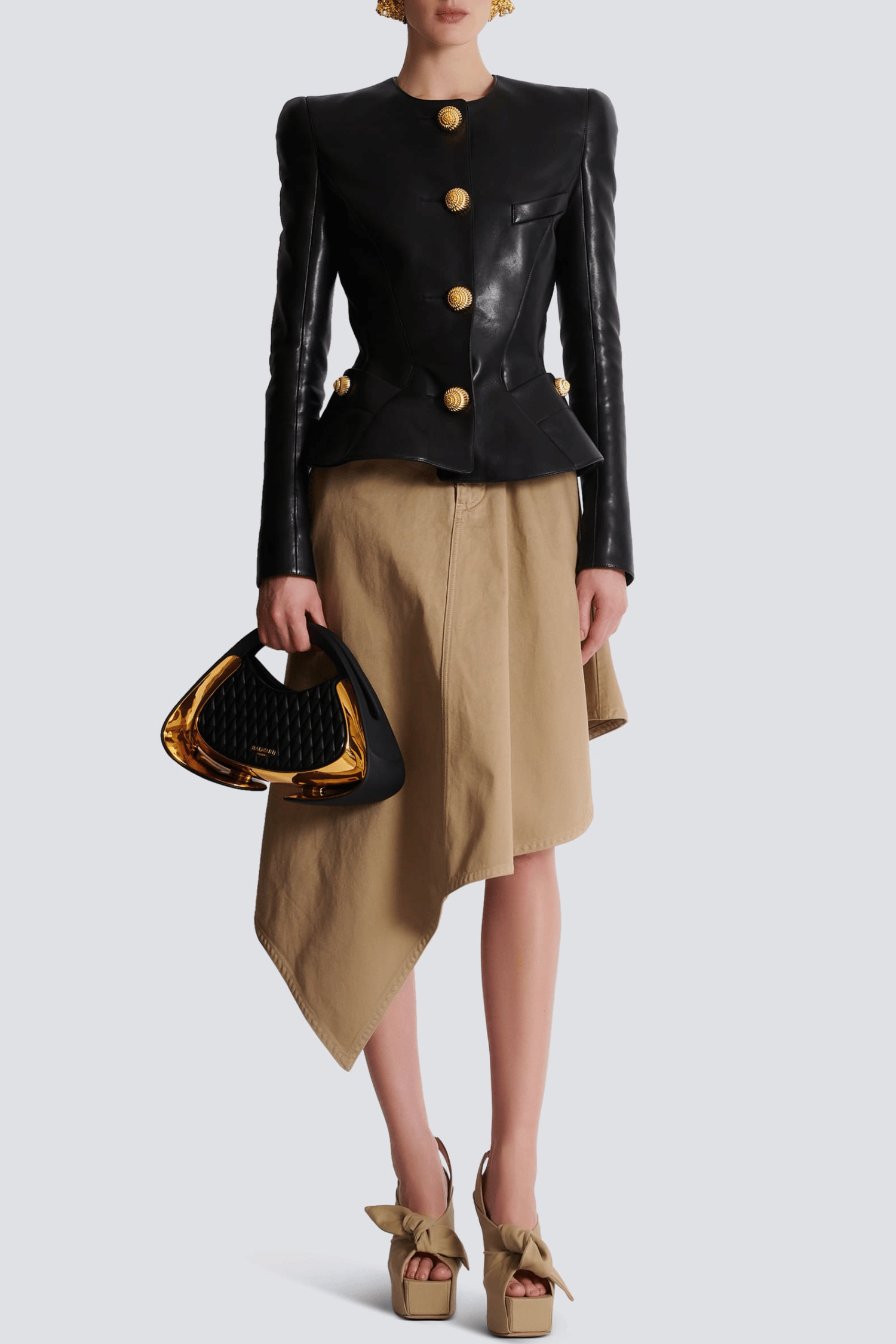 Flowering Girl Women Kester Leather Buttoned Jacket