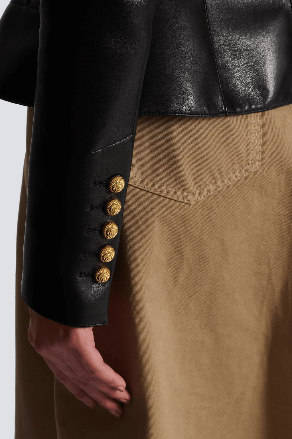 Flowering Girl Women Kester Leather Buttoned Jacket