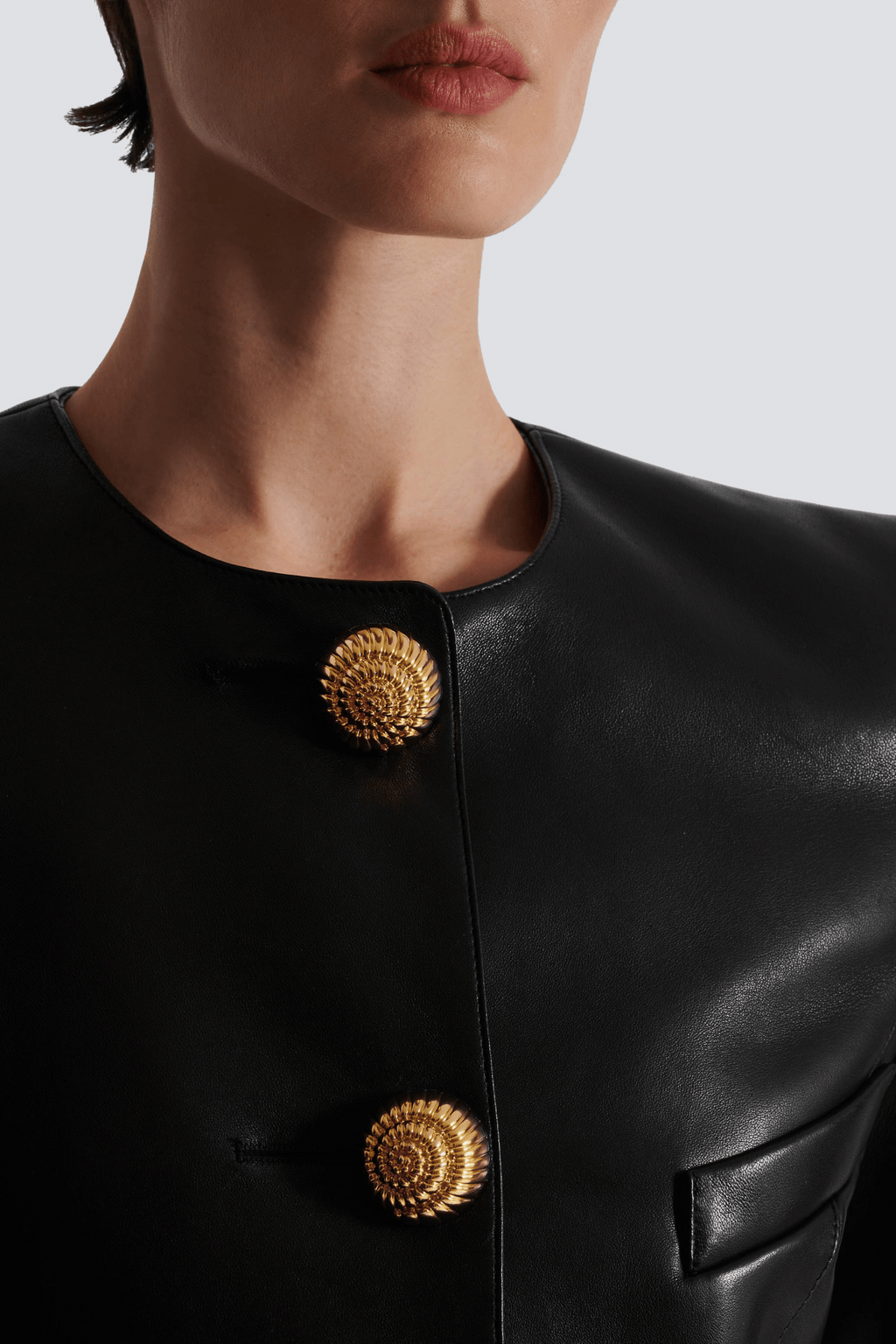 Flowering Girl Women Kester Leather Buttoned Jacket