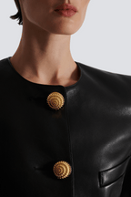 Flowering Girl Women Kester Leather Buttoned Jacket