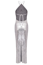 Flowering Girl Women Kiara Floral Sequin Backless Maxi Dress