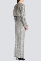 Flowering Girl Women Laiki Diamante Sequin Cropped Blazer