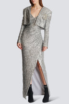 Flowering Girl Women Laiki Diamante Sequin Cropped Blazer