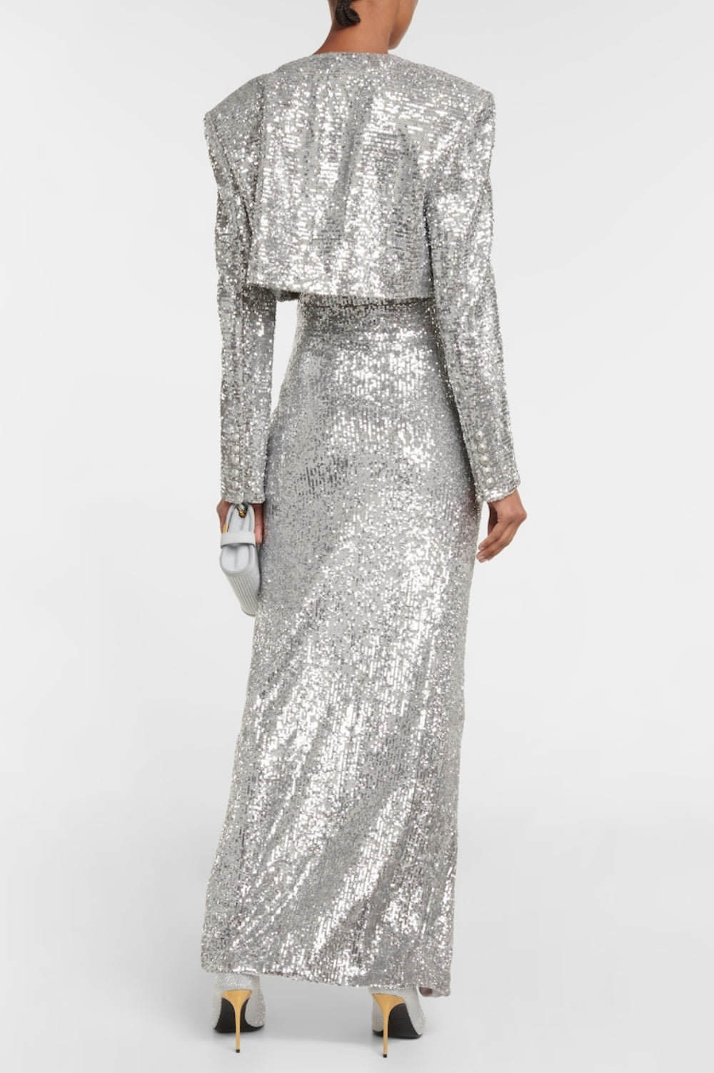 Flowering Girl Women Laiki Sequin Slit Maxi Dress