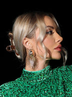 Flowering Girl Women Lapis Earrings