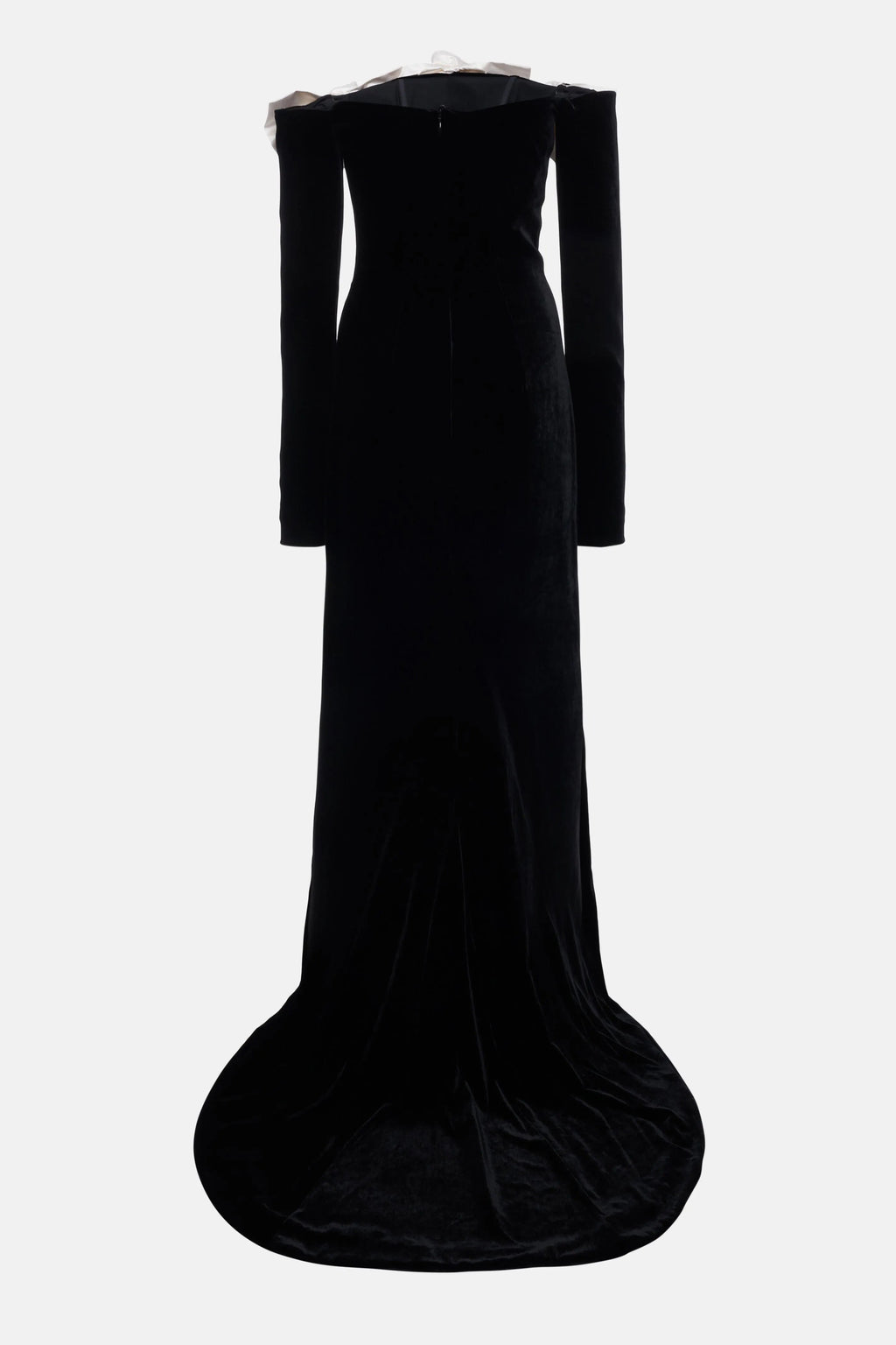 Flowering Girl Women Lara Bowtie Off-Shoulder Velvet Maxi Dress