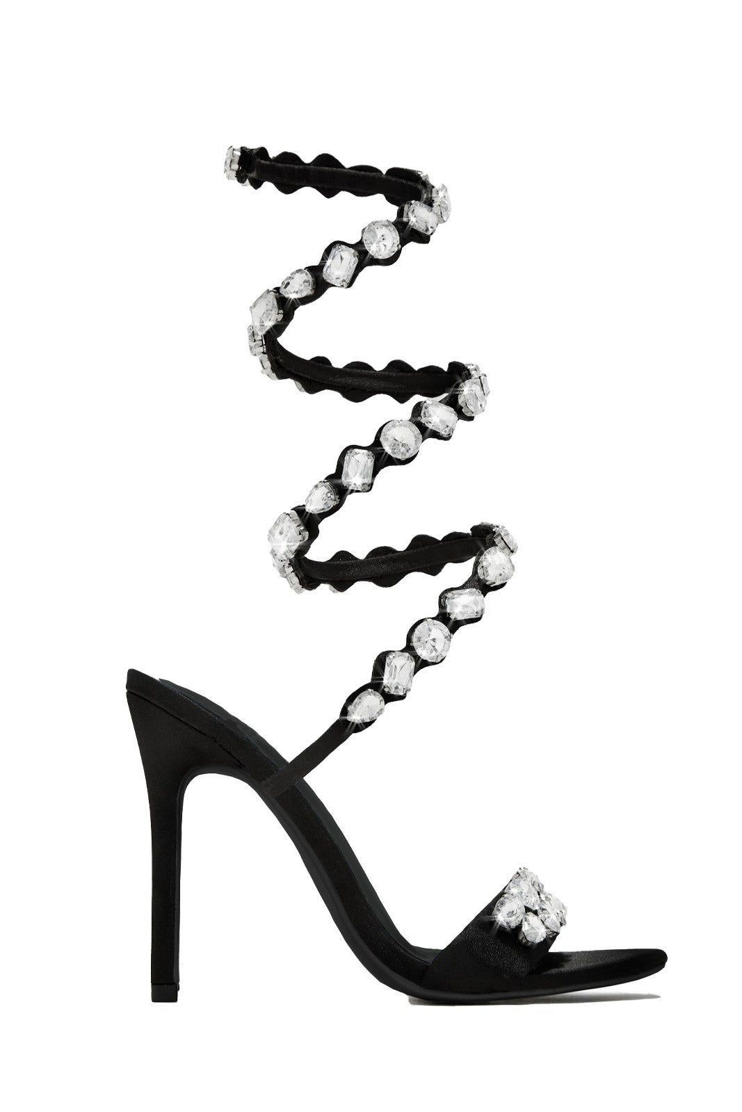 Flowering Girl Women Laura Diamond Ankle Strap Stiletto Sandals - Gold