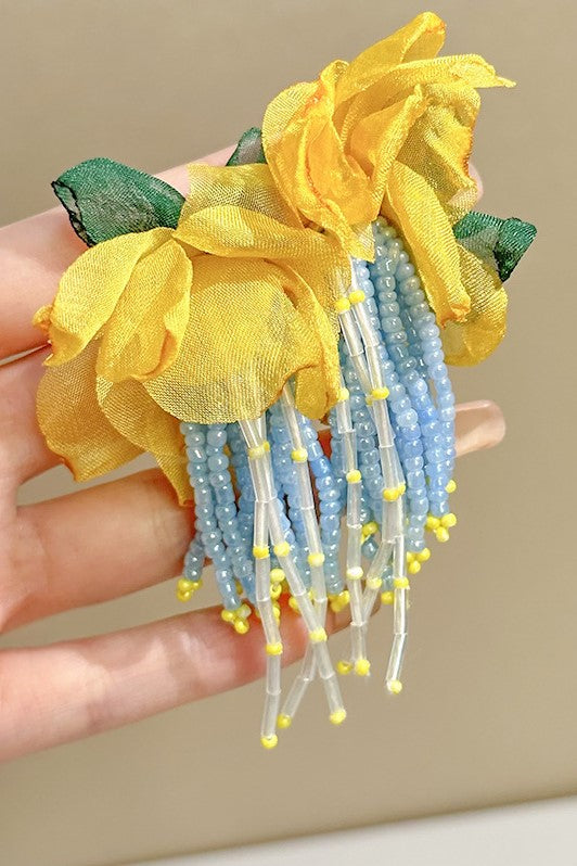 Flowering Girl Women Lauren Floral Bead Earrings