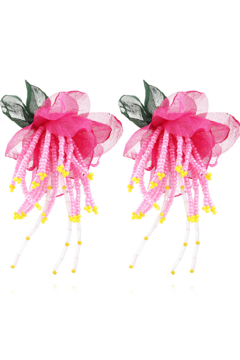 Flowering Girl Women Lauren Floral Bead Earrings