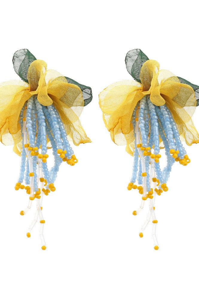Flowering Girl Women Lauren Floral Bead Earrings