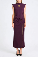 Flowering Girl Women Leifs Sleeveless Zip Maxi Dress - Purple