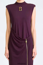 Flowering Girl Women Leifs Sleeveless Zip Maxi Dress - Purple
