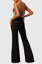 Flowering Girl Women Jecori Pearl Strapless Bandage Jumpsuit
