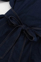 Flowering Girl Women Lena Puff Sleeve Denim Mini Dress